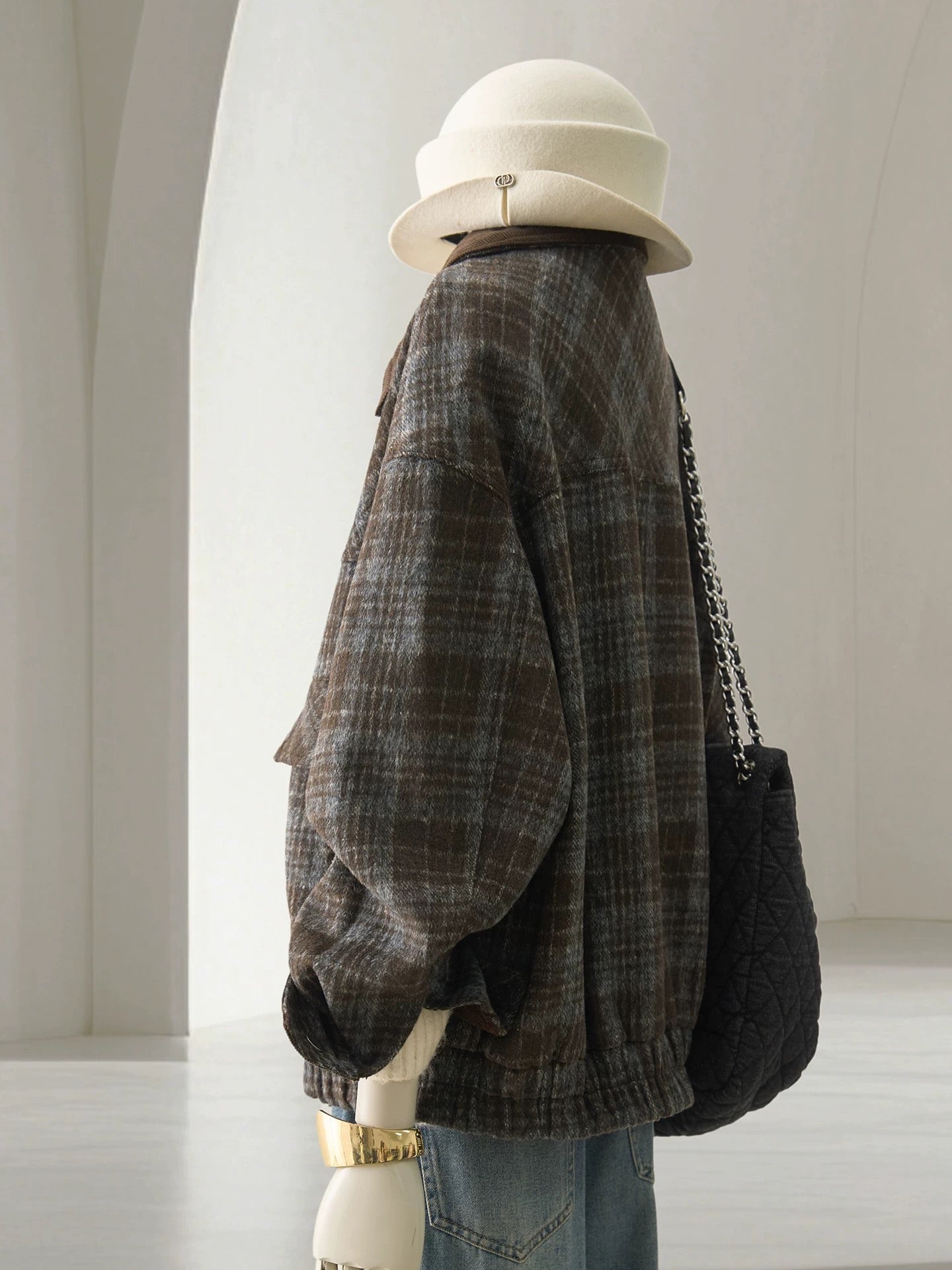 H1786 Plaid Jacket