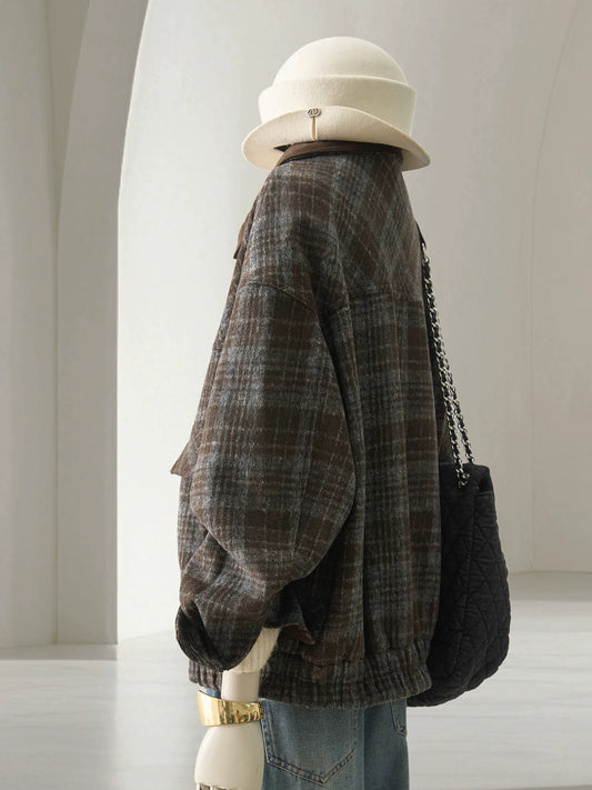 H1786 Plaid Jacket