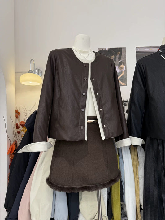 H1953 Women's Leather Jacket