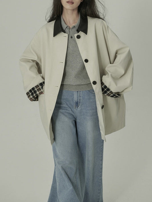 H2951 stylish trench coat