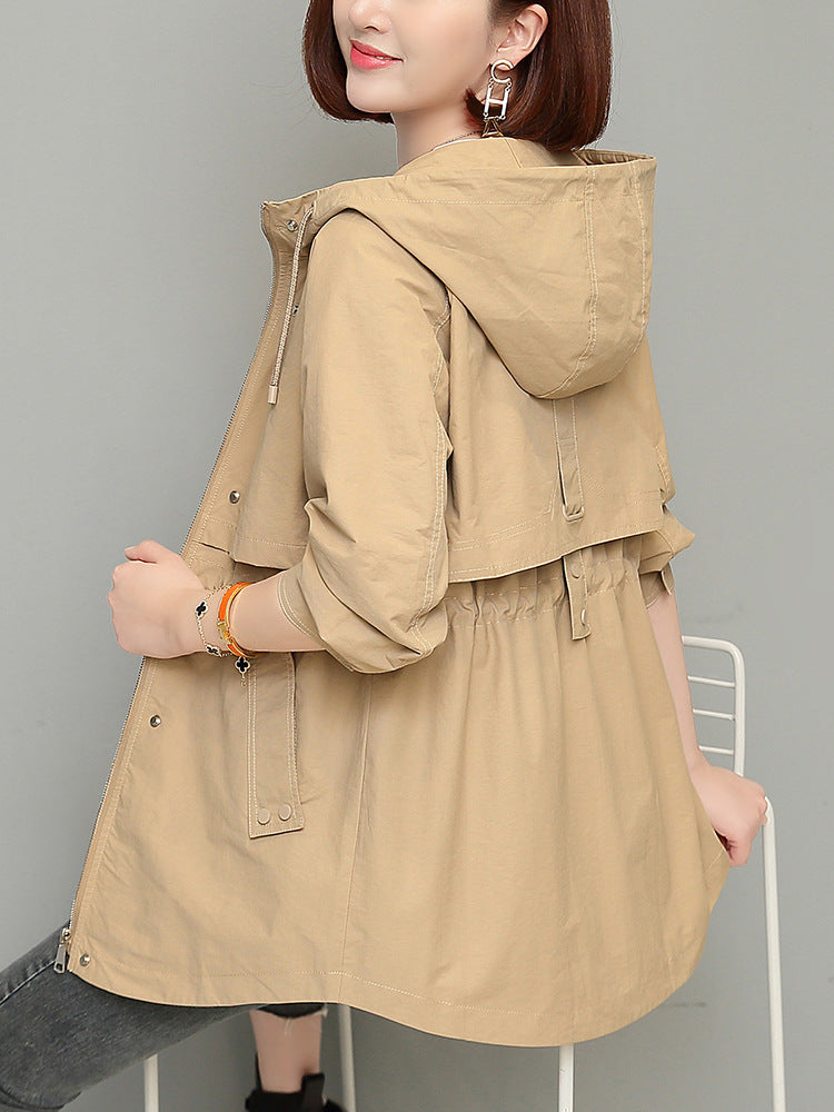 H2959 stylish trench coat
