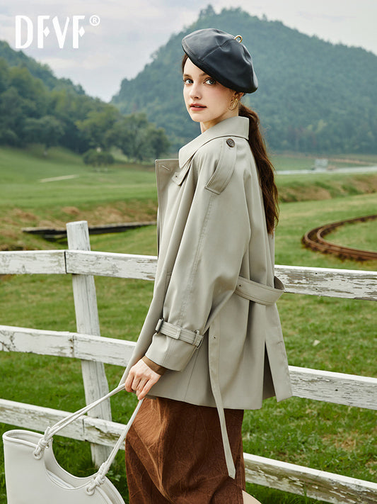 H2986 Women's trench coat