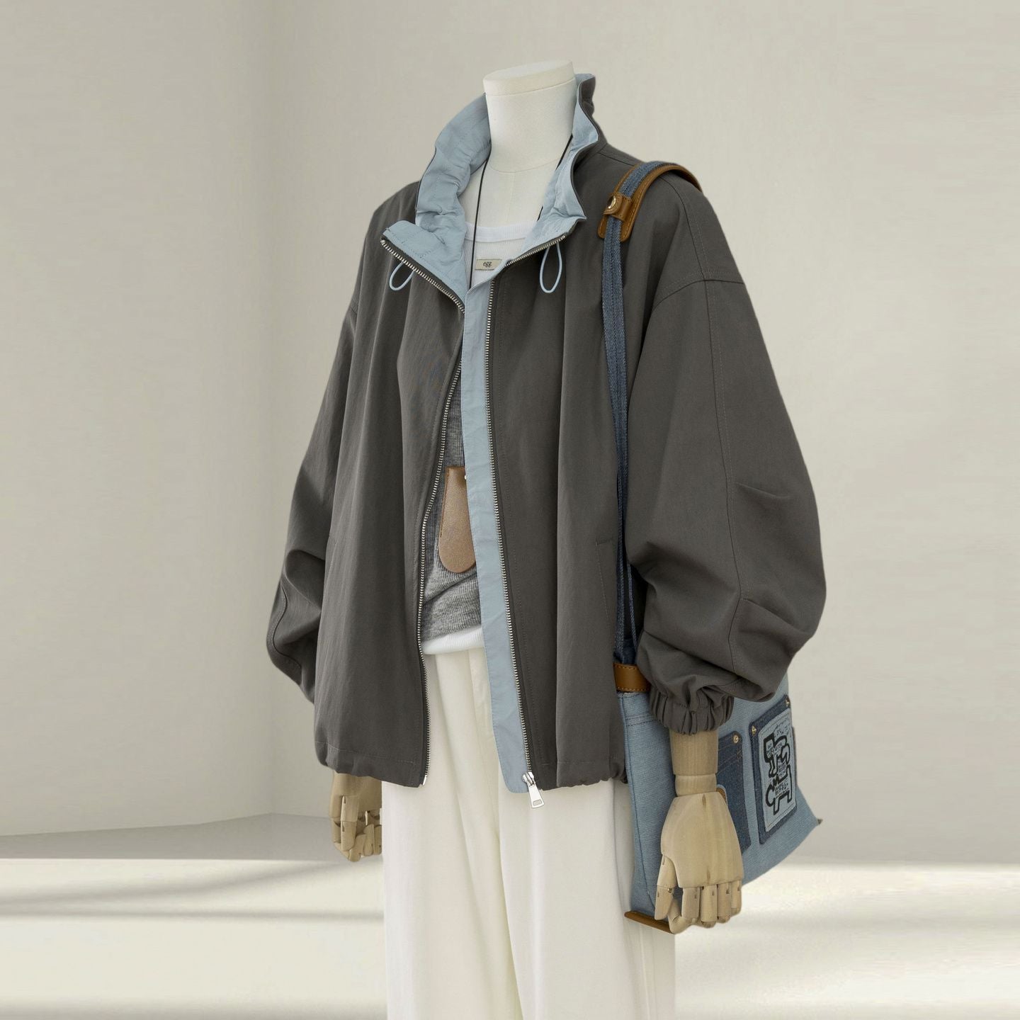 H3004 stylish trench coat