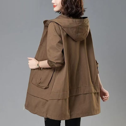 H3044 Korean style trench coat