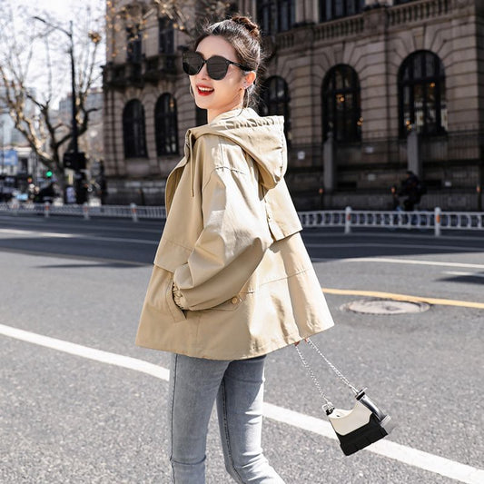 H3055 Casual trench coat