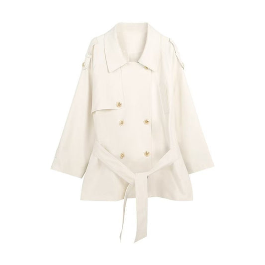 H3157 Textured trench coat