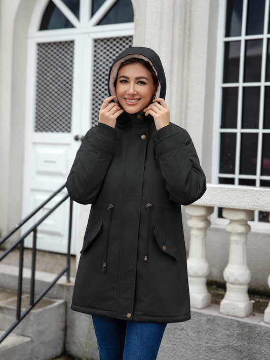 H3337 Warm cotton-padded coat
