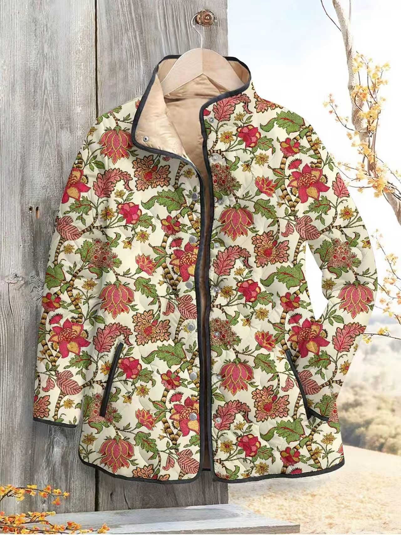 H3343 Warm cotton-padded coat