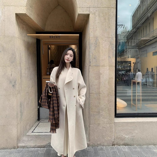 H3855 Women's cashmere coat