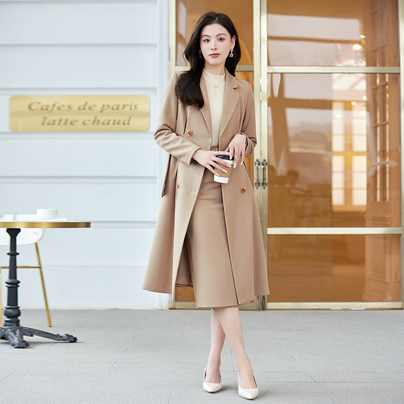 H3864 Women's cashmere coat