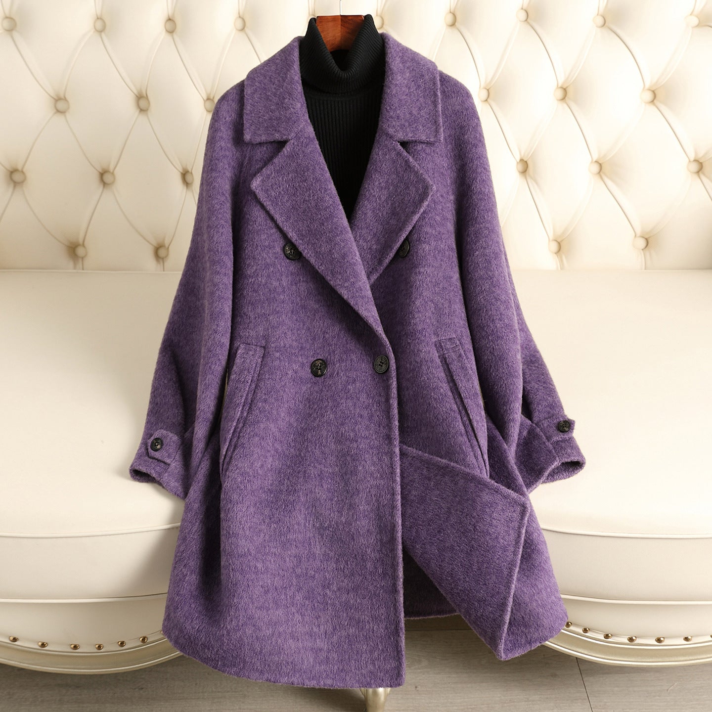 H3893 Women's cashmere coat