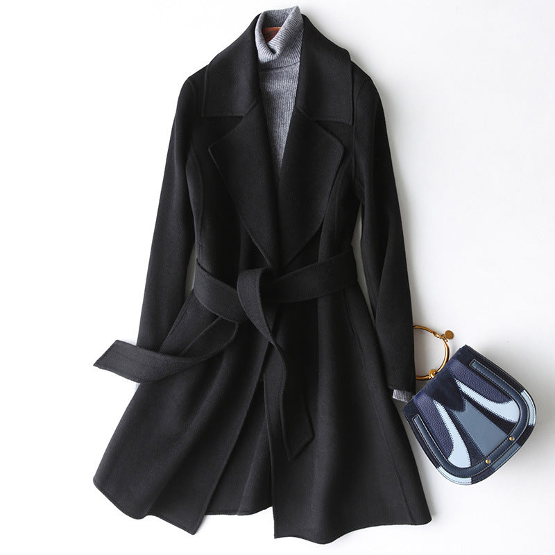 H3933 Women's cashmere coat