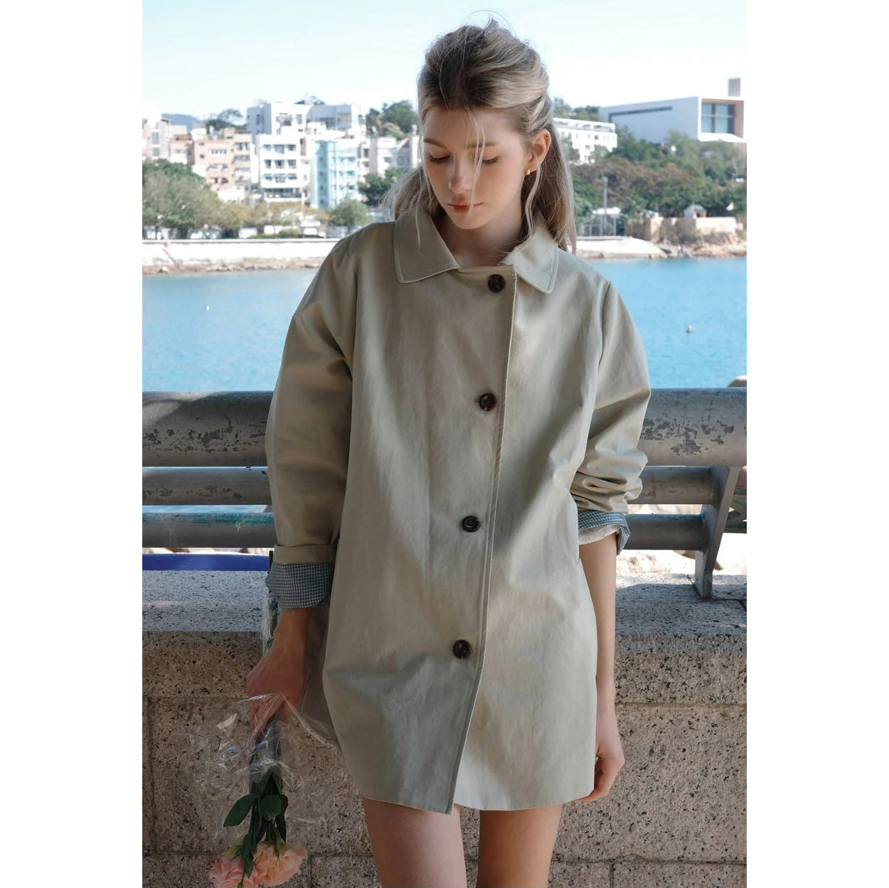 H4050 Women's trench coat