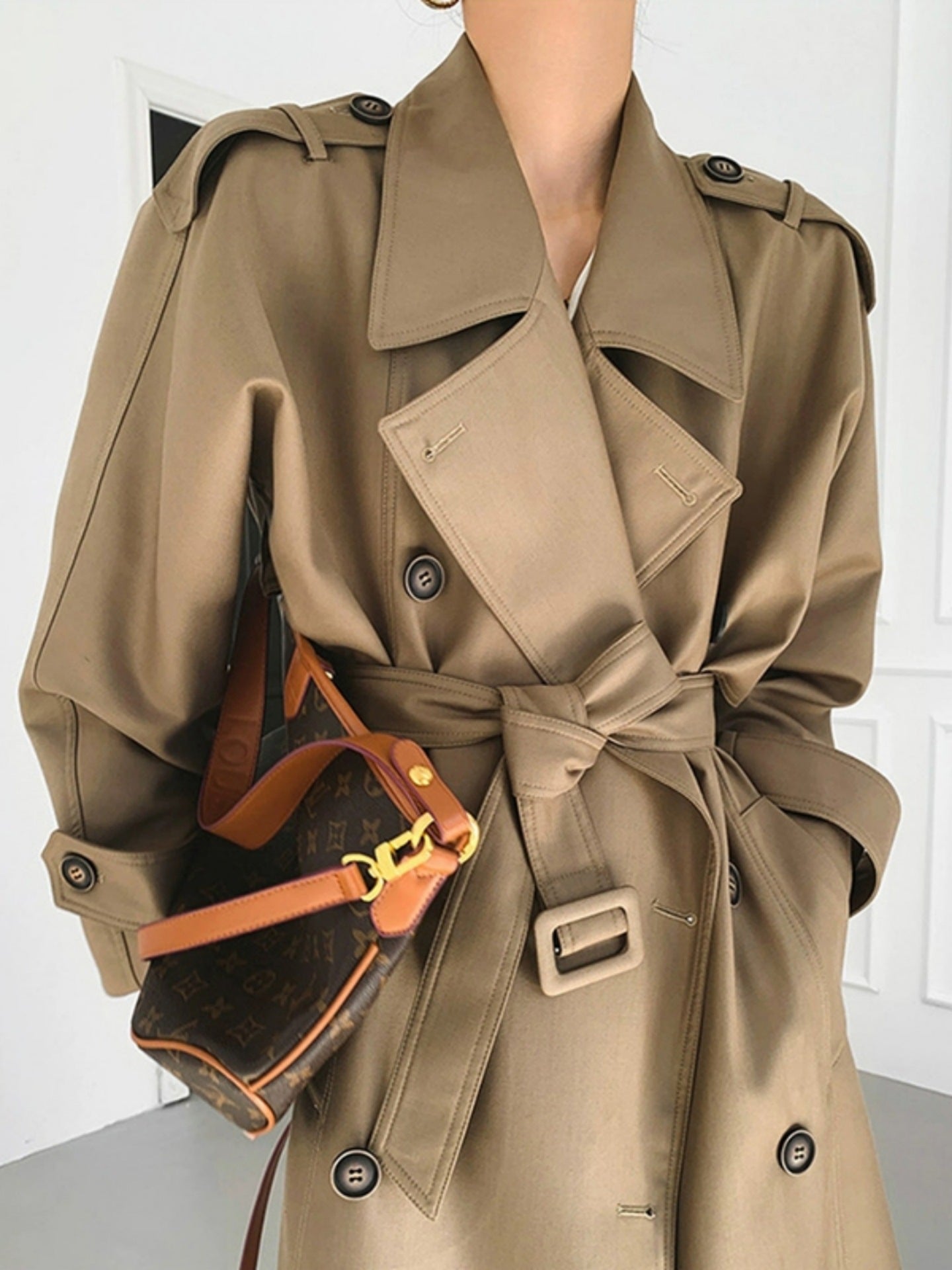 H4066 Women's trench coat