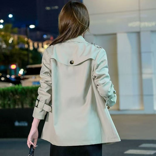 H4137 cashmere trench coat