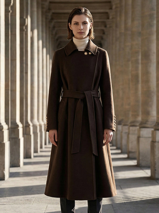 H4172 cashmere trench coat