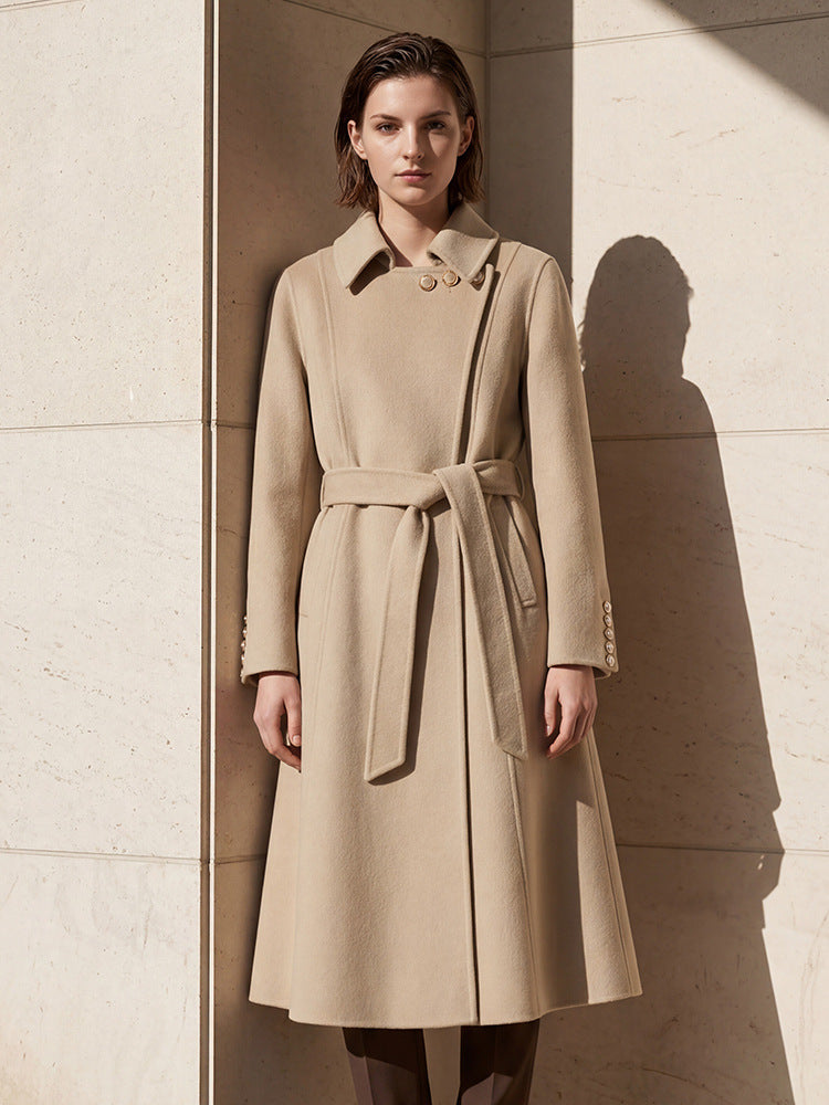 H4170 cashmere trench coat
