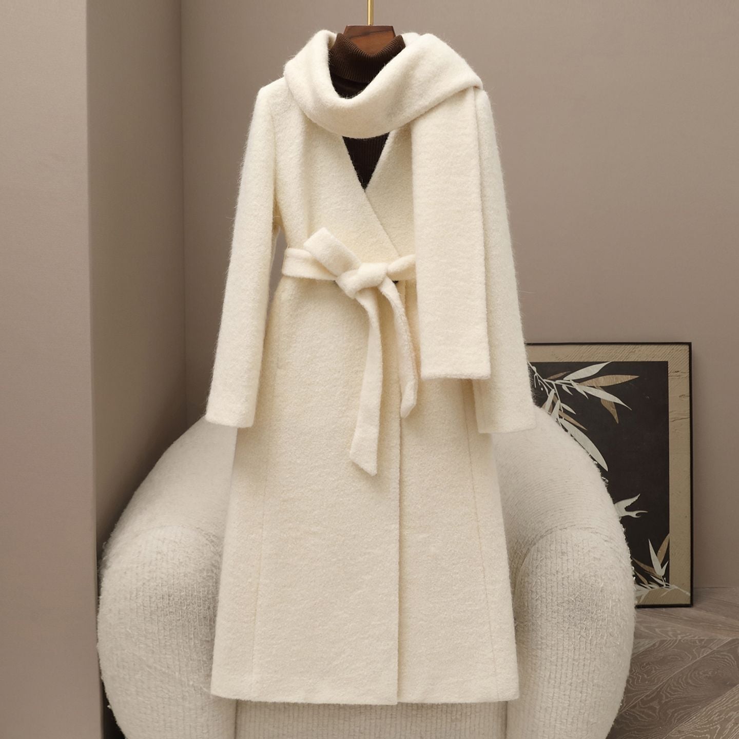 H4293 Women's wool coat