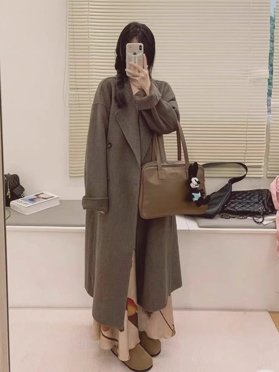 H4429 Women's cashmere coat