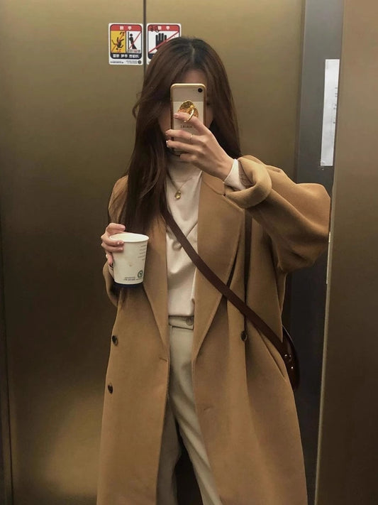 H4432 Women's cashmere coat