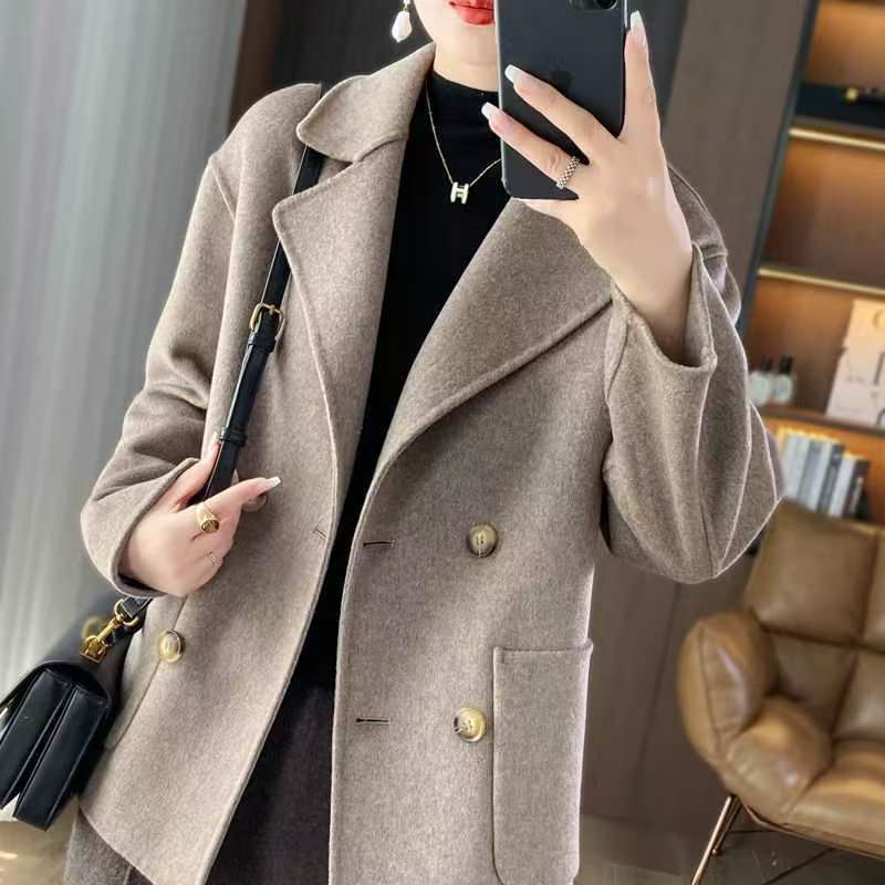 H4471 Women's cashmere coat