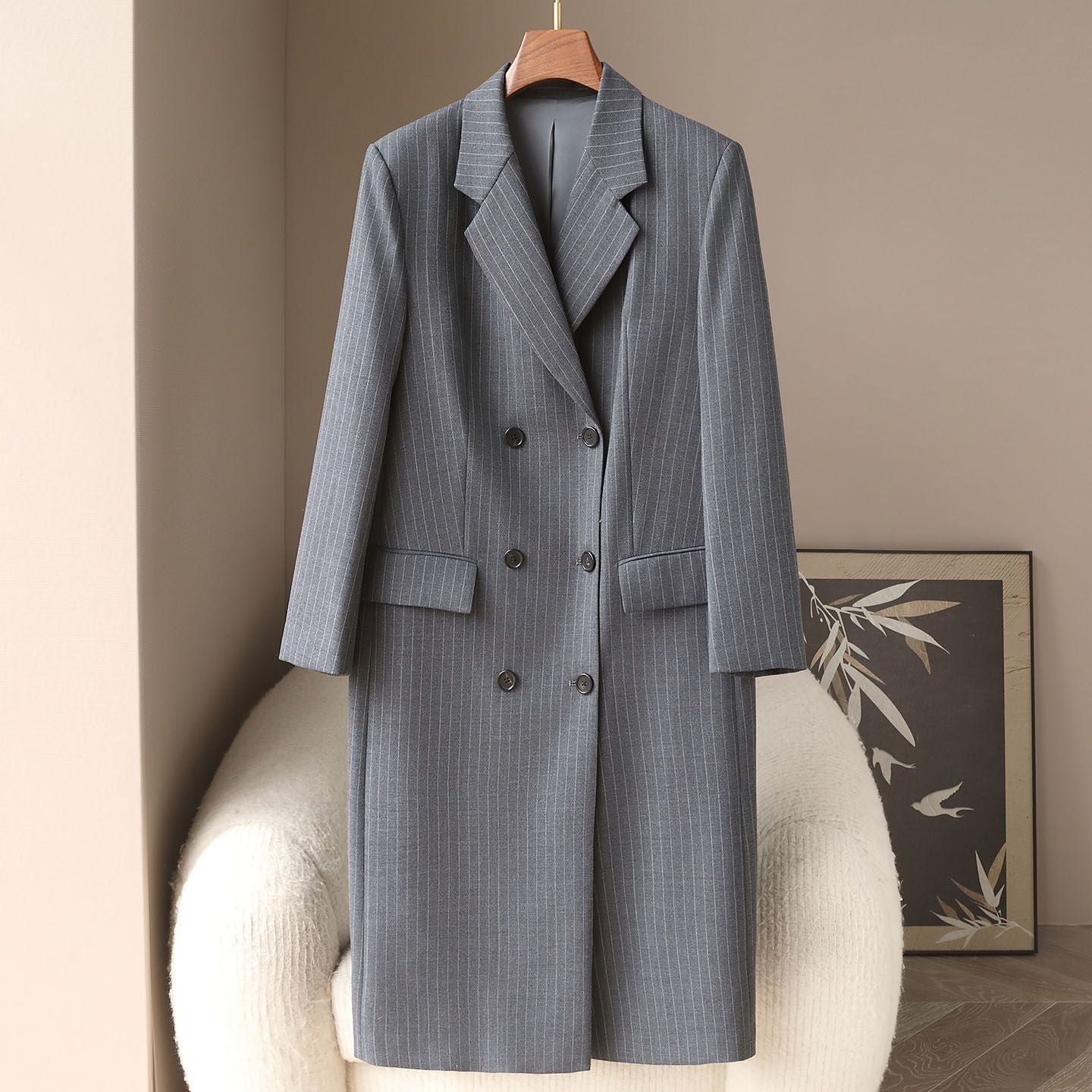 H4459 Women's cashmere coat