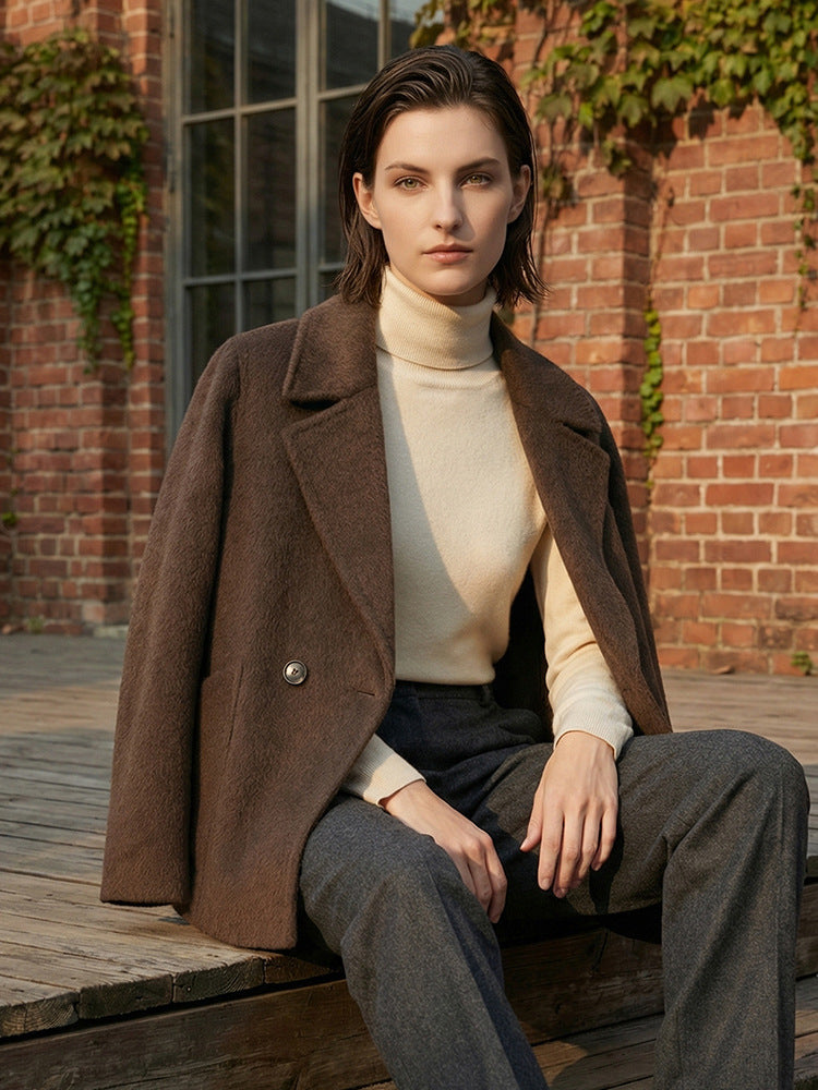 H4474 Women's cashmere coat