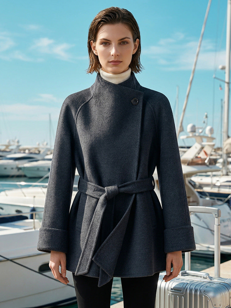 H4483 Women's cashmere coat