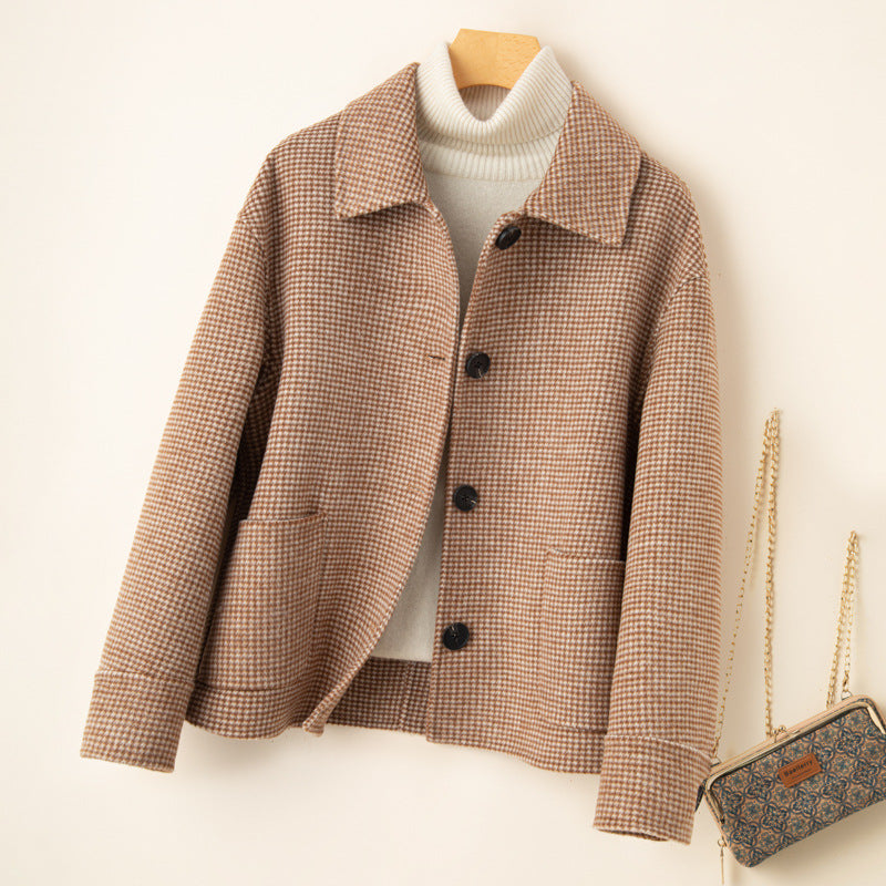 H4827 Women's cashmere coat