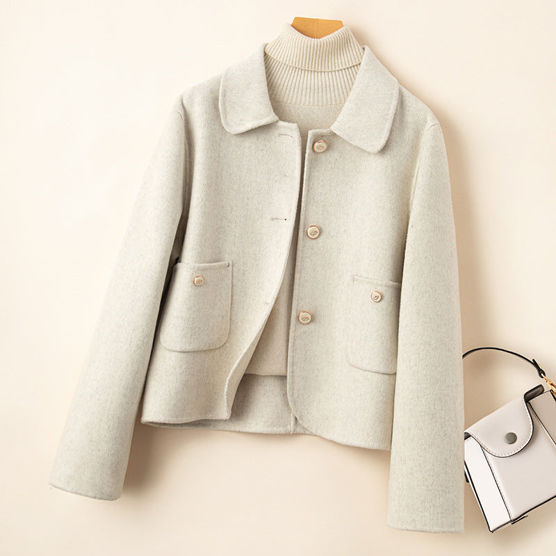 H4739 Women's cashmere coat