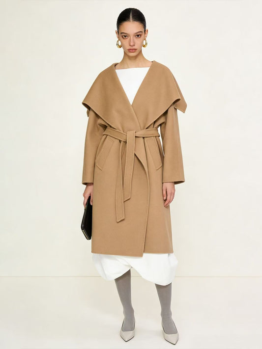 H4733 Women's cashmere coat