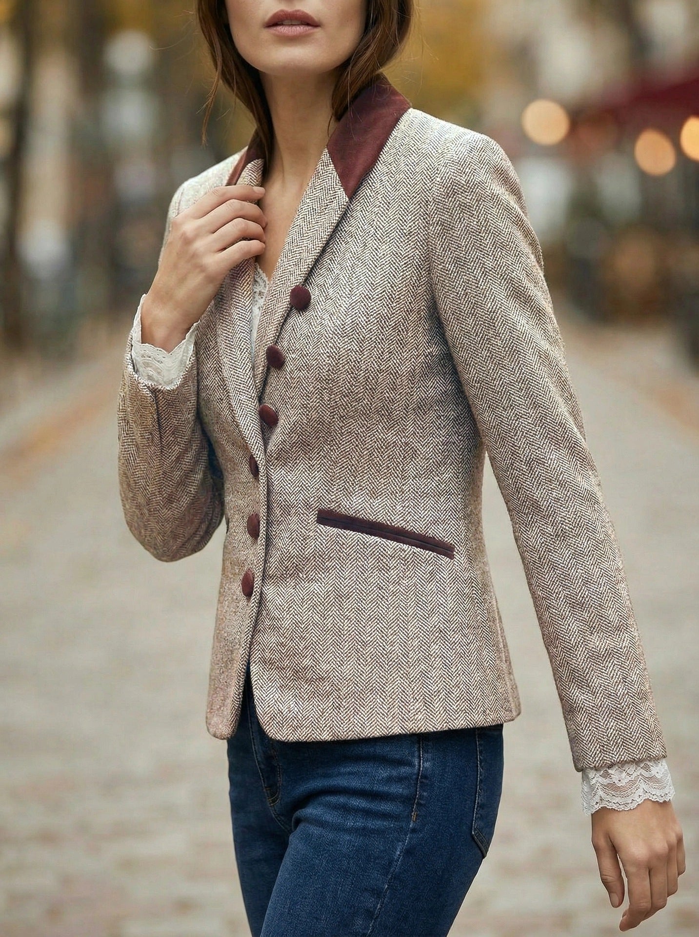 H4832 Women's suit jacket