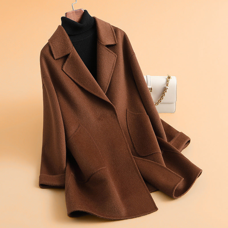 H4822 Women's cashmere coat
