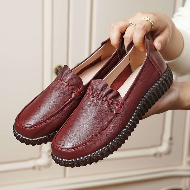 H6272 Women's leather shoes