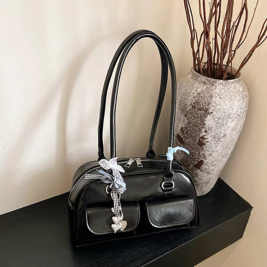 H6195 Women's leather handbag