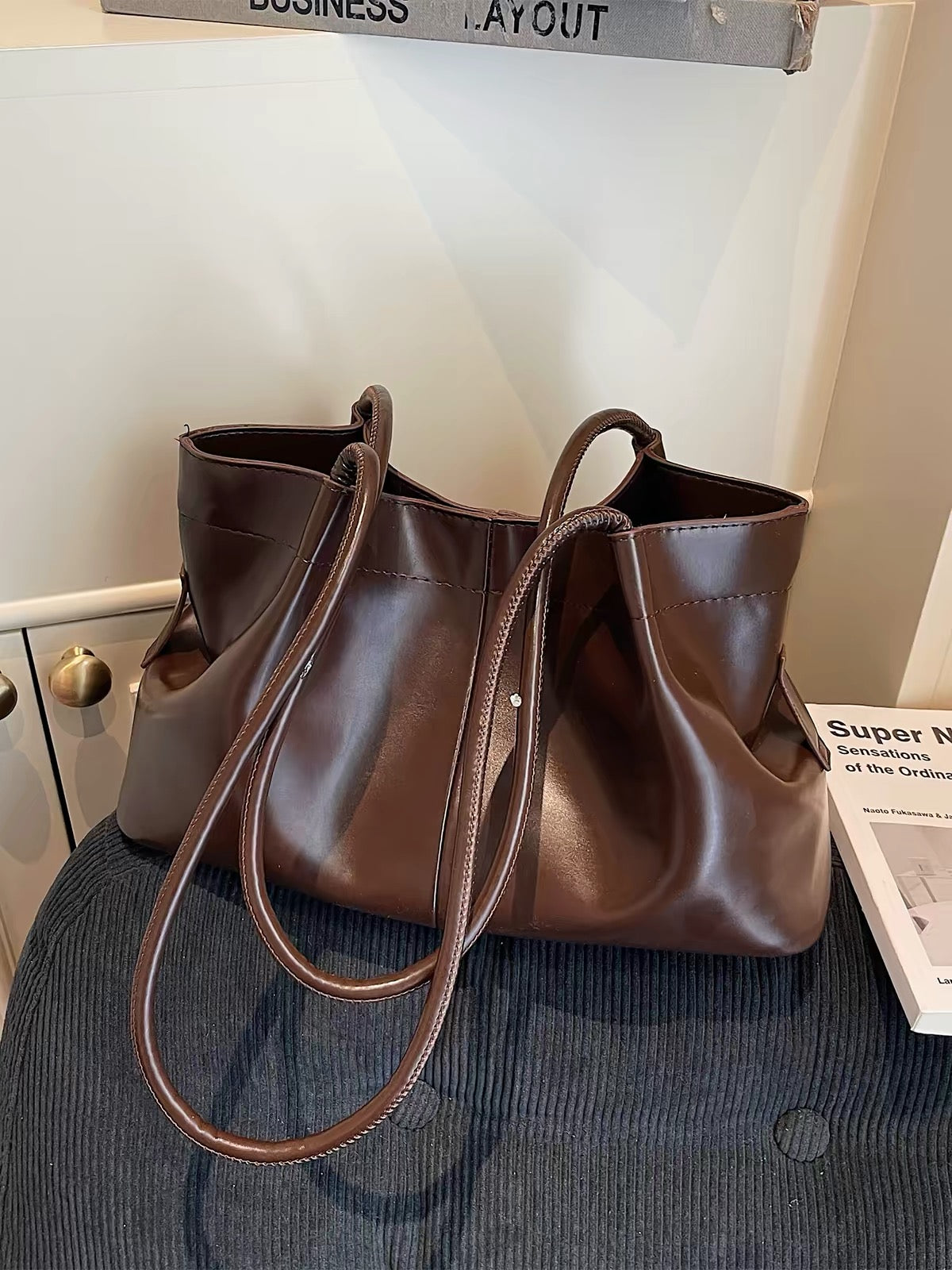 H6225 Women's leather handbag