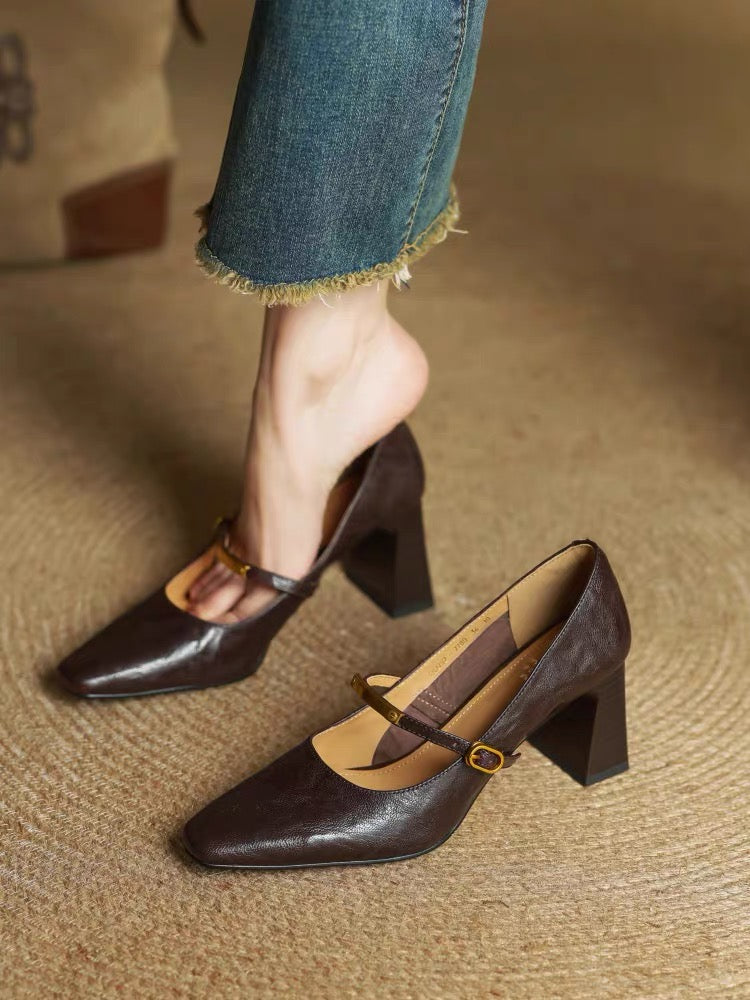 H6437 Women's calfskin shoes
