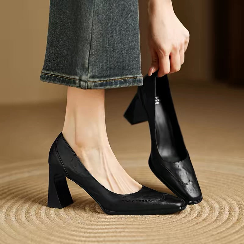 H6508 Women's calfskin shoes