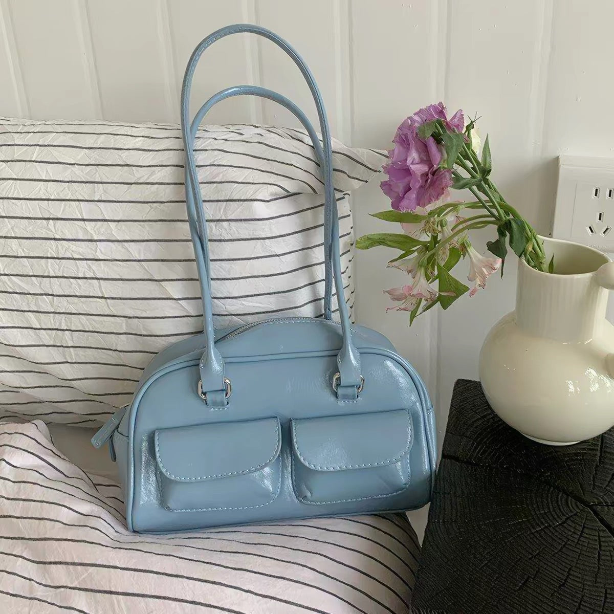 H6444 Women's lambskin handbag