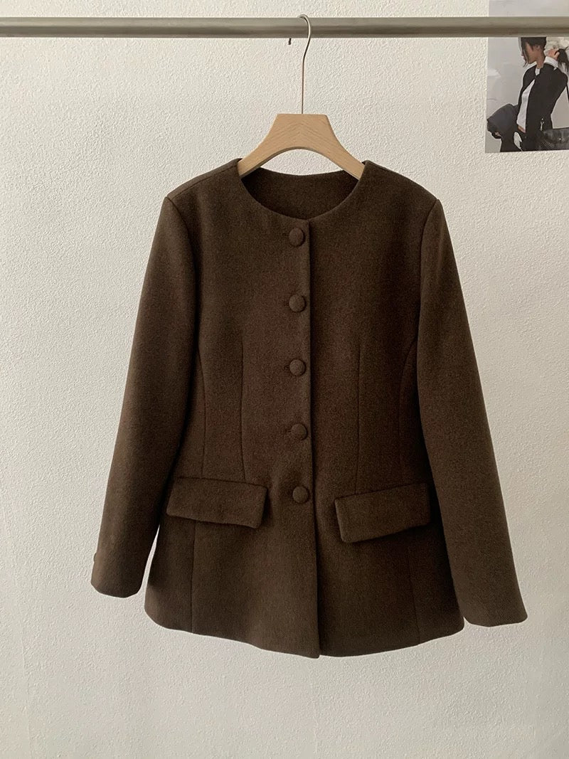 H1279 Ladylike Plush Coat