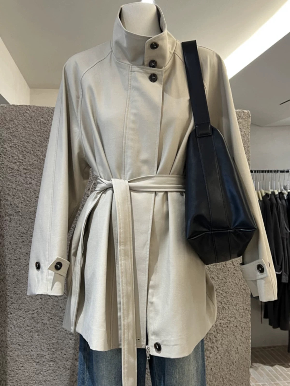 H1350 Mid-length Trench Coat