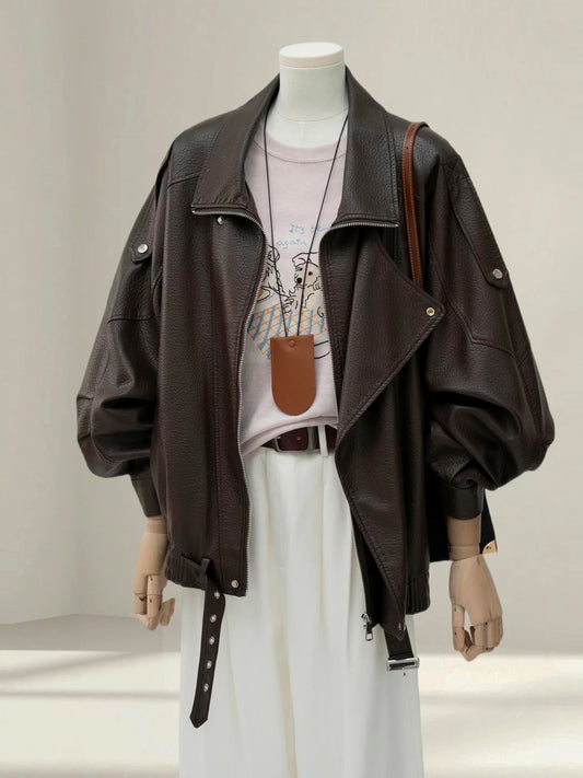 H1399 Women's Leather Jacket