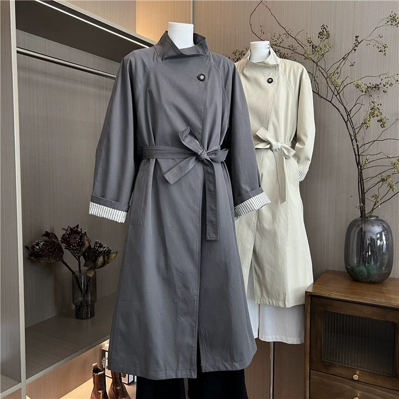 H1217 Long Trench Coat