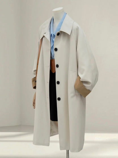 H1410 Long Commuter Trench Coat