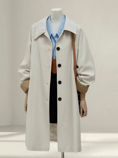 H1410 Long Commuter Trench Coat