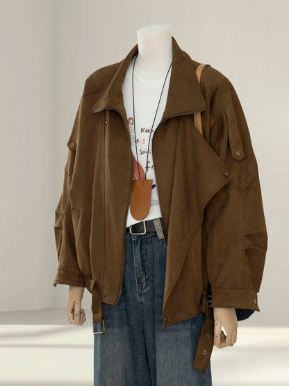 H1363 Suede Women's Jacket