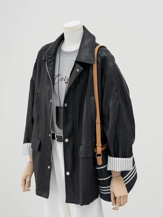 H1421 Women's Leather Jacket