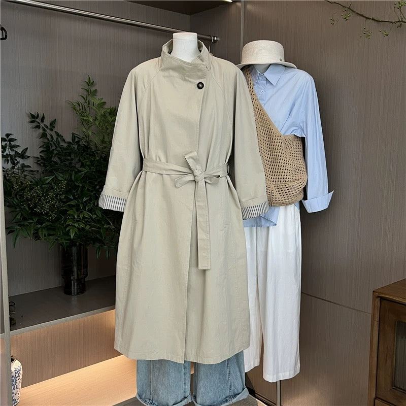 H1219 Casual Trench Coat
