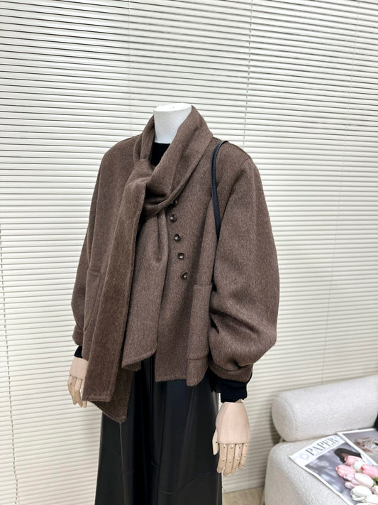 H1367 Wool Fleece Women's Coat