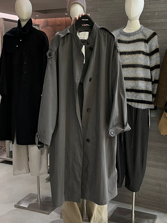 H1326 Long Trench Coat